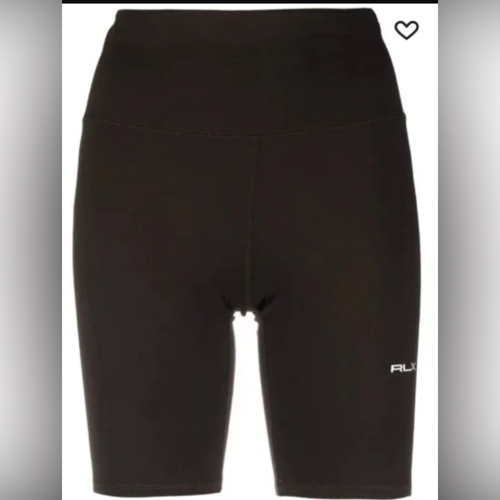 NWT RLX Ralph Lauren Women's Dark Athletic Shorts Size Small Black.